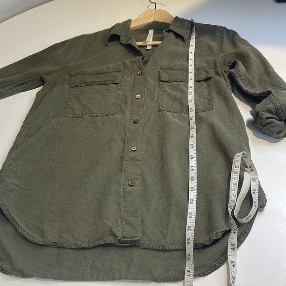 Aritzia Babaton Utility Shirt Size XXS Green - Picture 8 of 10